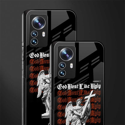 god don't like ugly back phone cover | glass case for xiaomi 12 pro