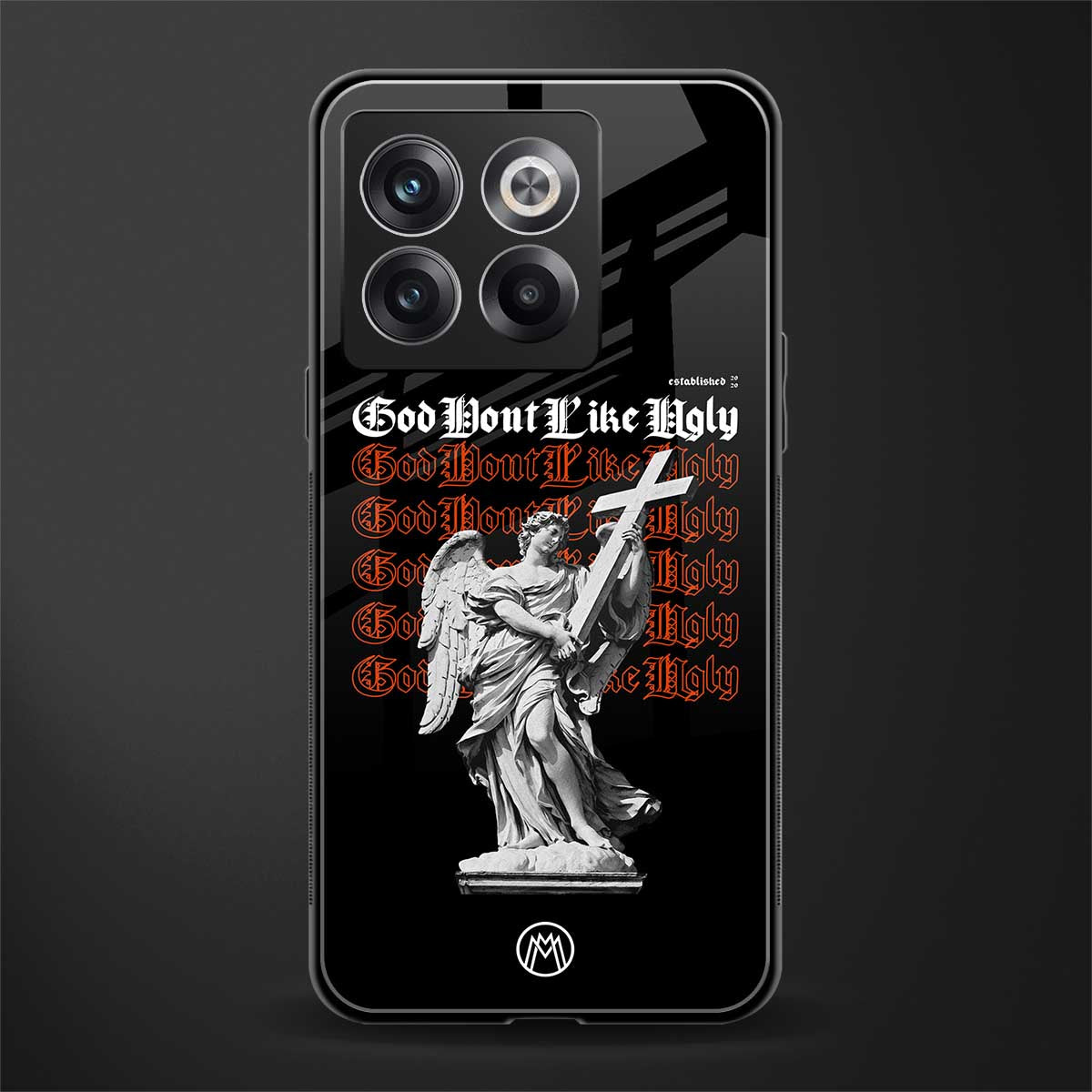 god don't like ugly back phone cover | glass case for oneplus 10t