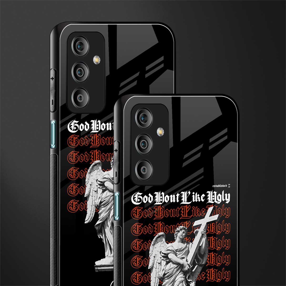 god don't like ugly back phone cover | glass case for samsung galaxy f23 5g