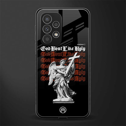 god don't like ugly back phone cover | glass case for samsung galaxy a33 5g