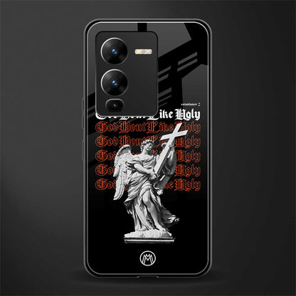 god don't like ugly back phone cover | glass case for vivo v25 pro 5g