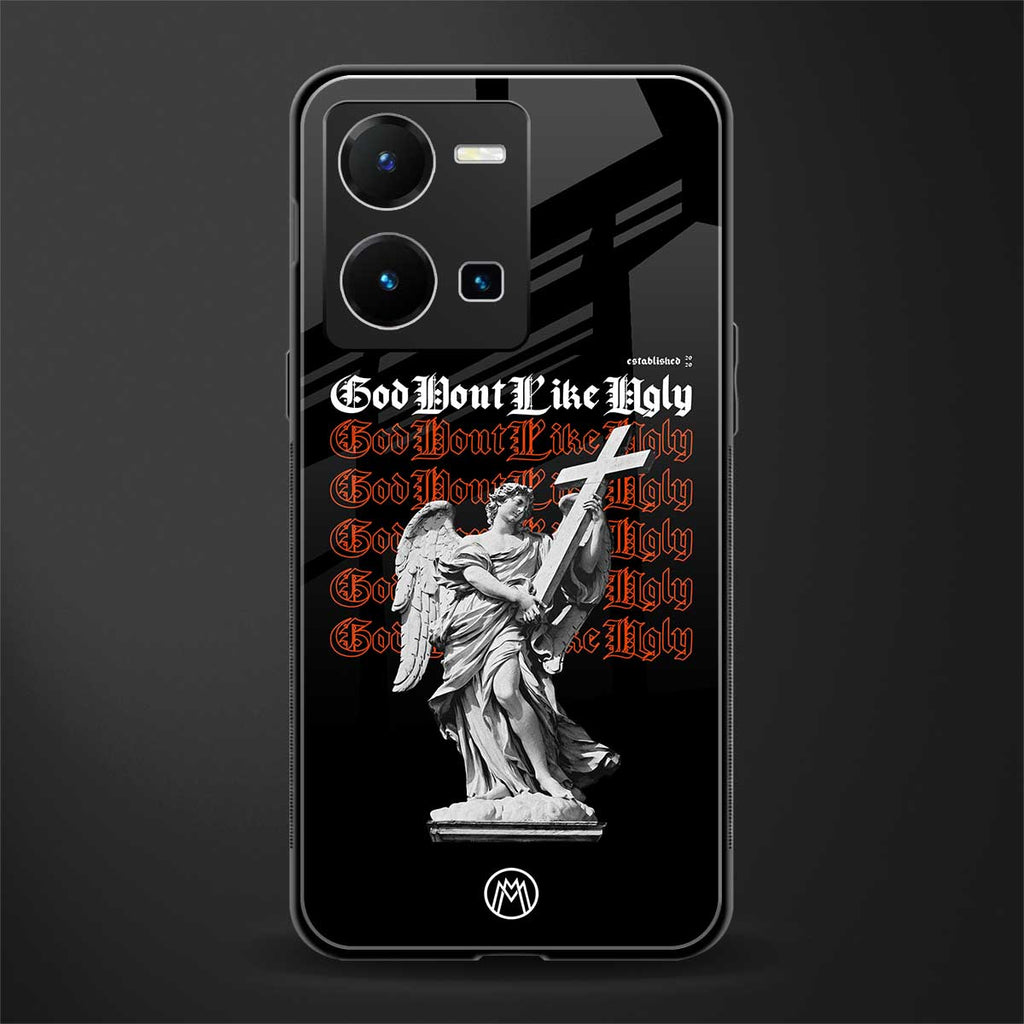 god don't like ugly back phone cover | glass case for vivo y35 4g