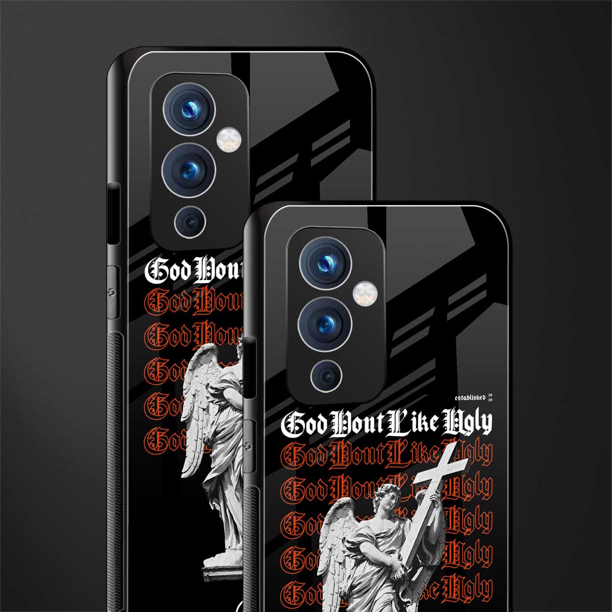 god don't like ugly back phone cover | glass case for oneplus 9