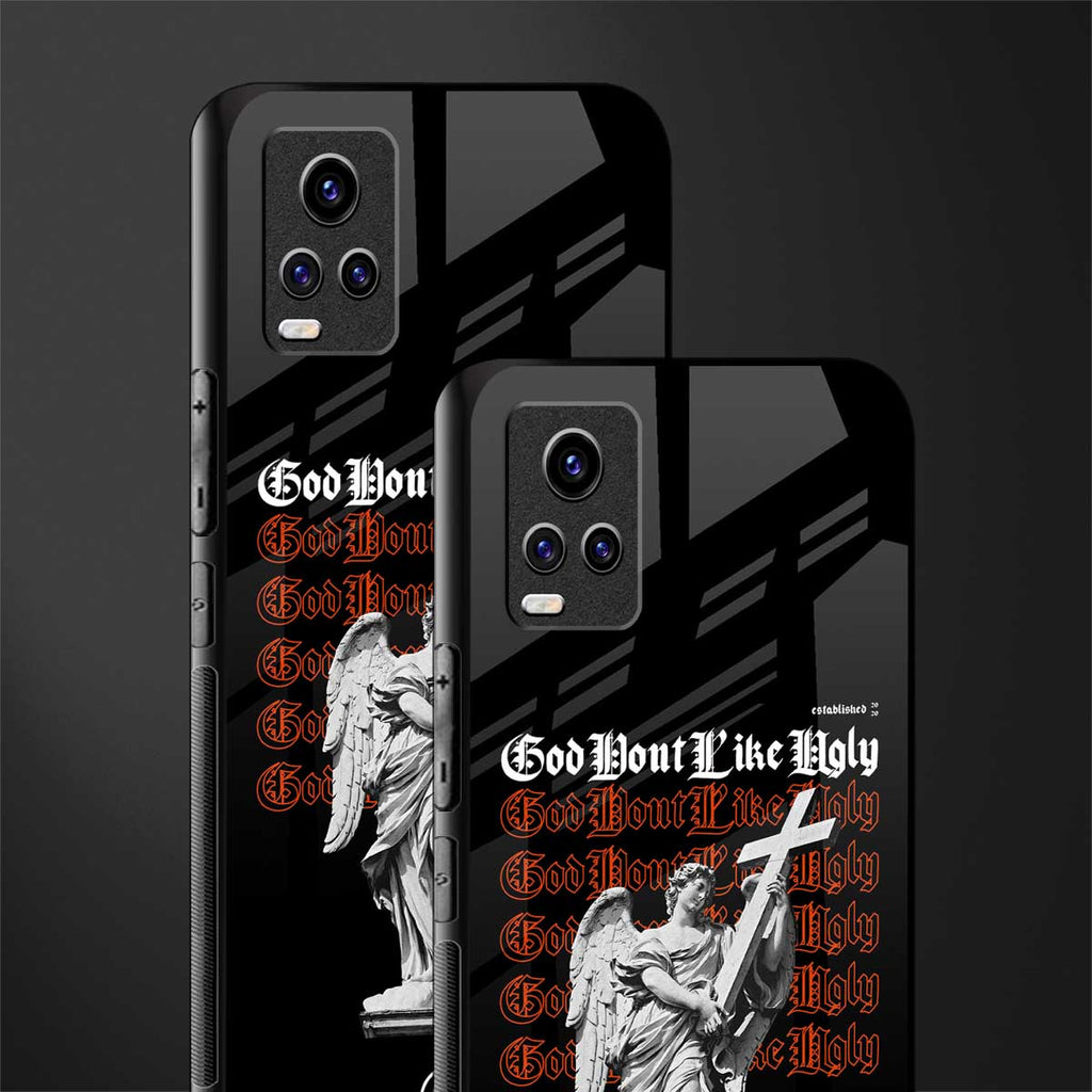 god don't like ugly back phone cover | glass case for vivo v21e 4g