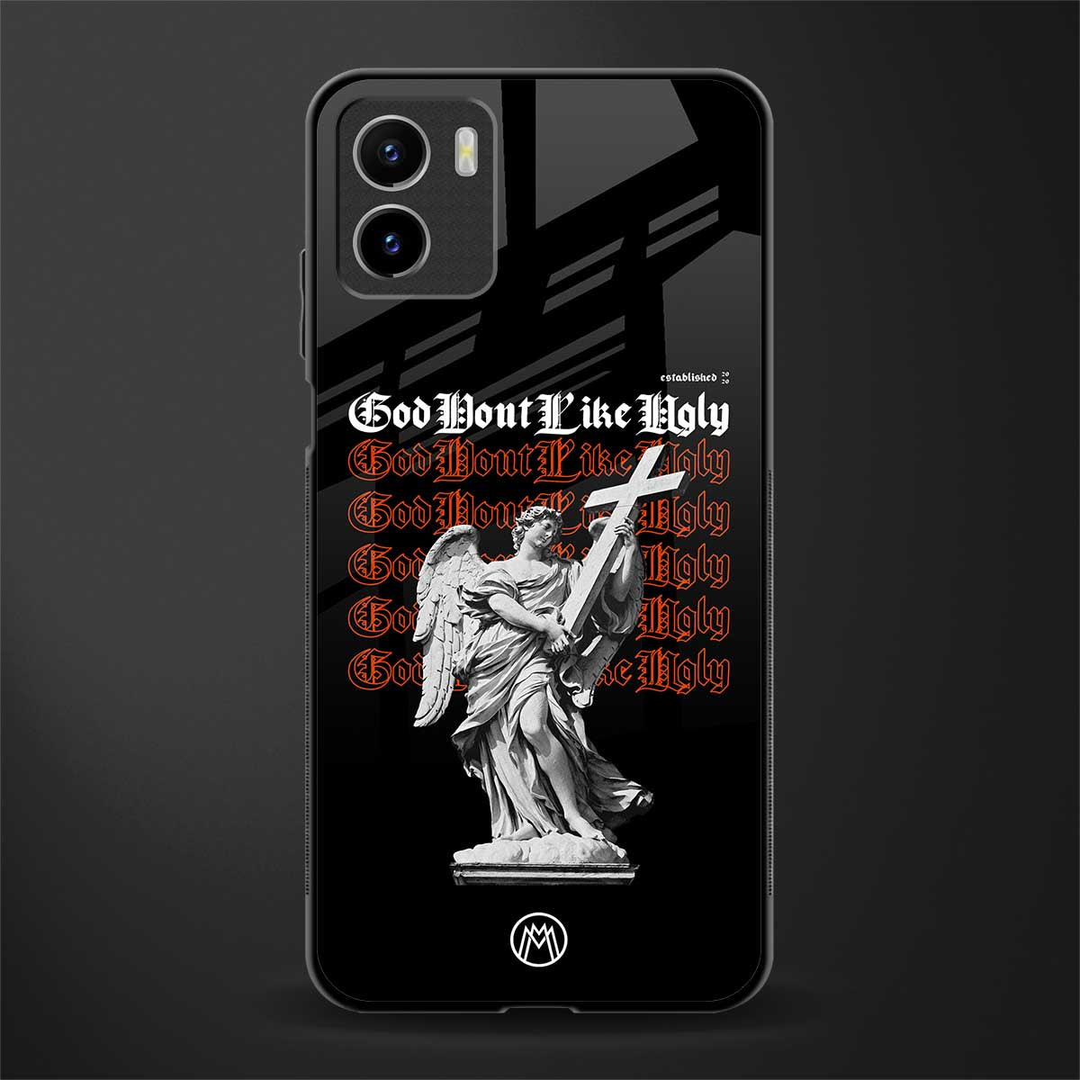god don't like ugly back phone cover | glass case for vivo y72