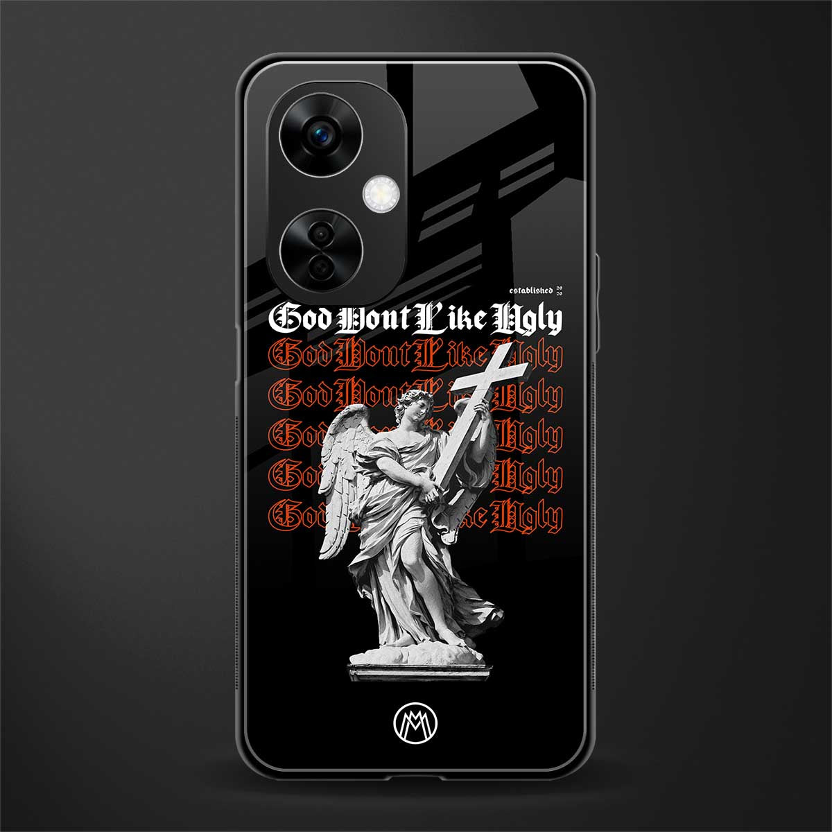 god don't like ugly back phone cover | glass case for oneplus nord ce 3 lite
