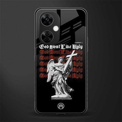 god don't like ugly back phone cover | glass case for oneplus nord ce 3 lite