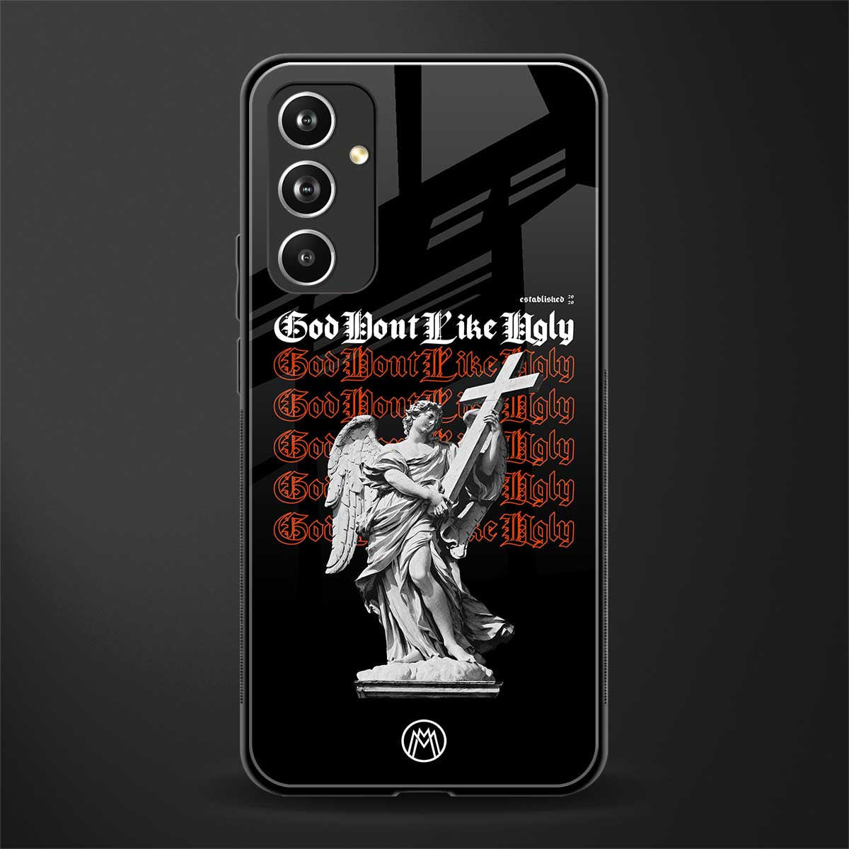 god don't like ugly back phone cover | glass case for samsung galaxy a54 5g
