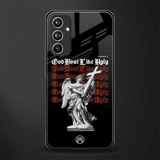 god don't like ugly back phone cover | glass case for samsung galaxy a54 5g