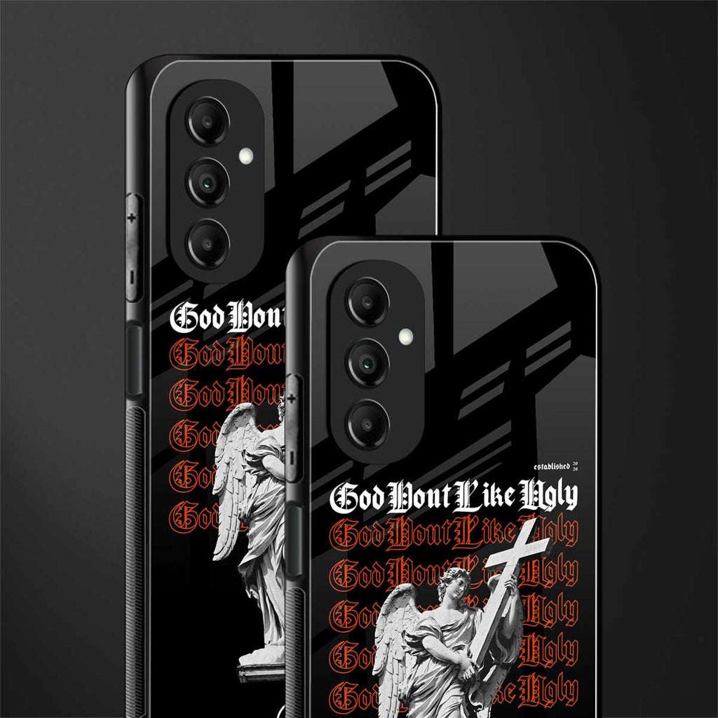 god don't like ugly back phone cover | glass case for samsung galaxy a14 5g