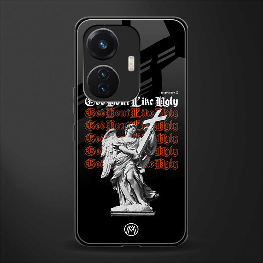god don't like ugly back phone cover | glass case for vivo t1 44w 4g