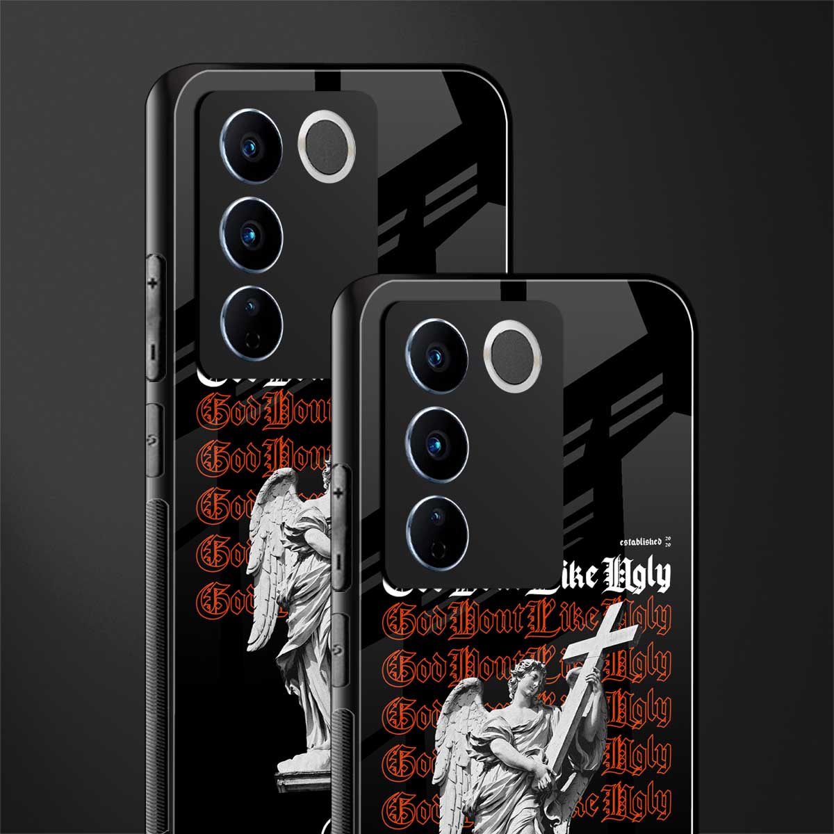 god don't like ugly back phone cover | glass case for vivo v27 pro 5g
