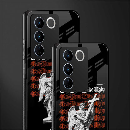 god don't like ugly back phone cover | glass case for vivo v27 pro 5g