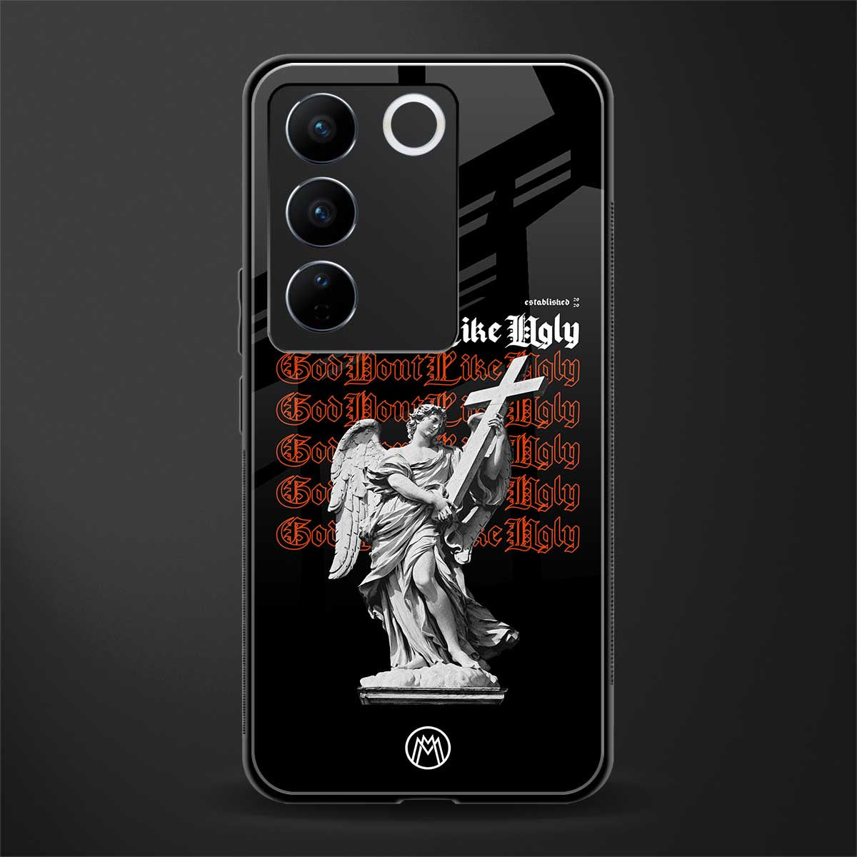 god don't like ugly back phone cover | glass case for vivo v27 pro 5g