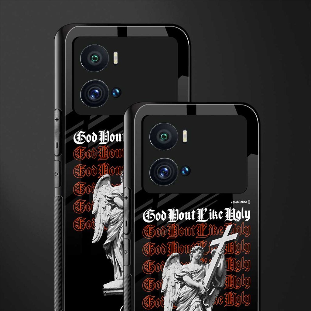 god don't like ugly back phone cover | glass case for iQOO 9 Pro
