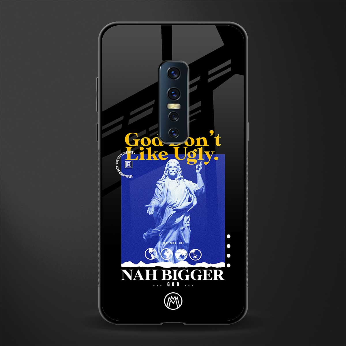 god don't like ugly exclusive glass case for vivo v17 pro image