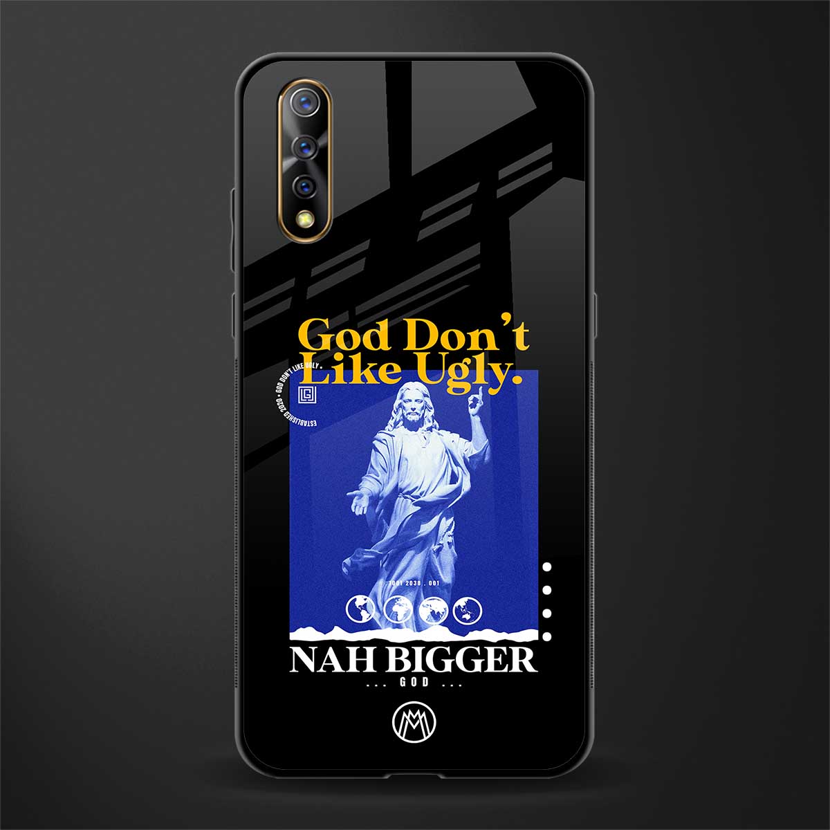 god don't like ugly exclusive glass case for vivo z1x image