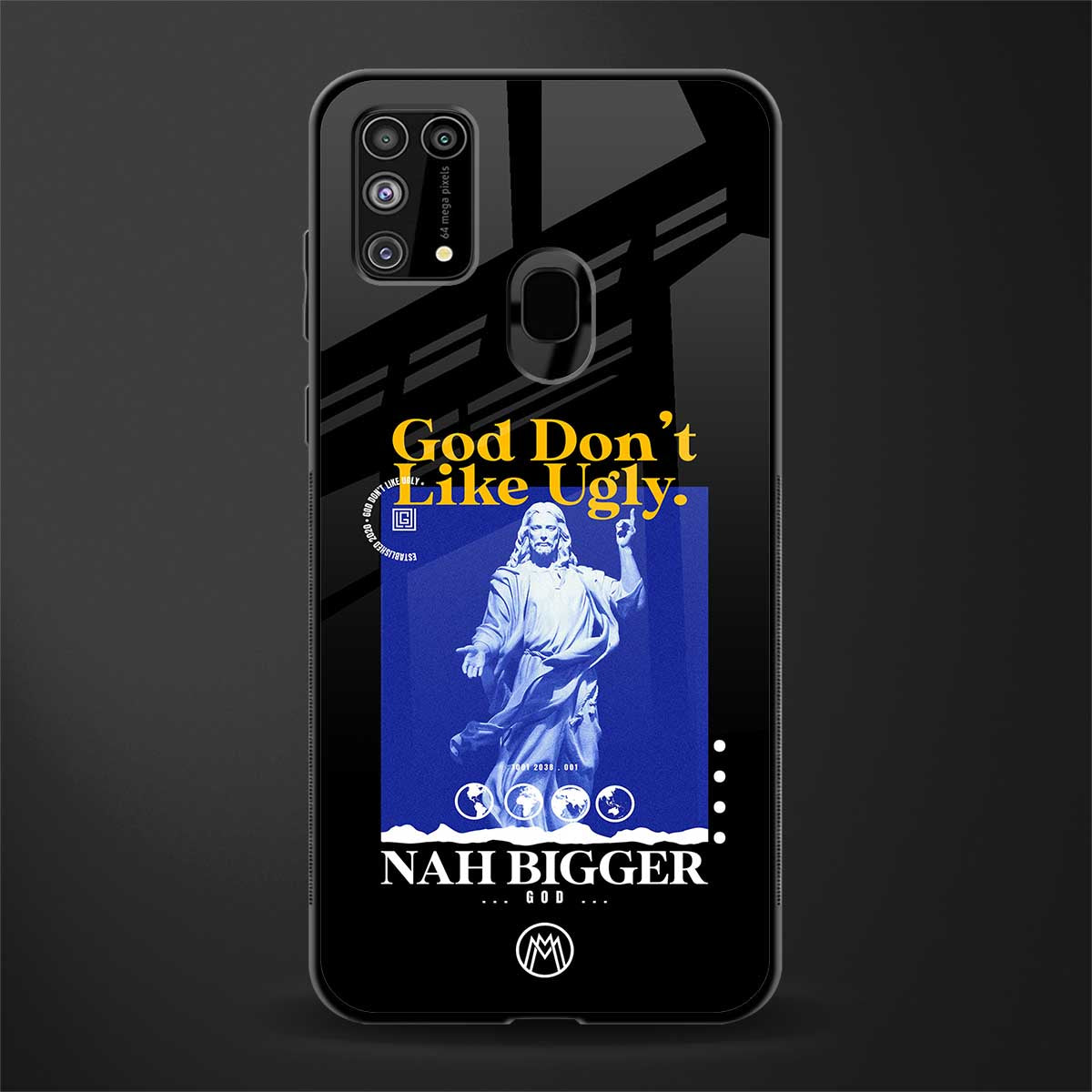 god don't like ugly exclusive glass case for samsung galaxy f41 image