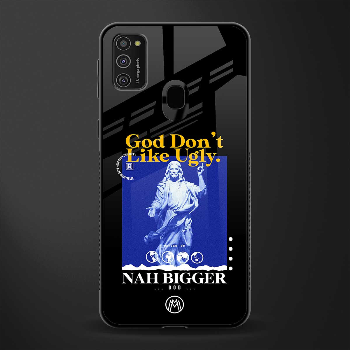 god don't like ugly exclusive glass case for samsung galaxy m21 image