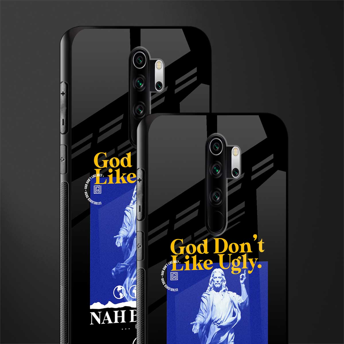 god don't like ugly exclusive glass case for redmi note 8 pro image-2