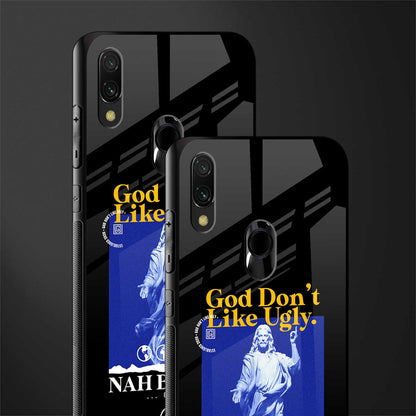 god don't like ugly exclusive glass case for redmi note 7 pro image-2