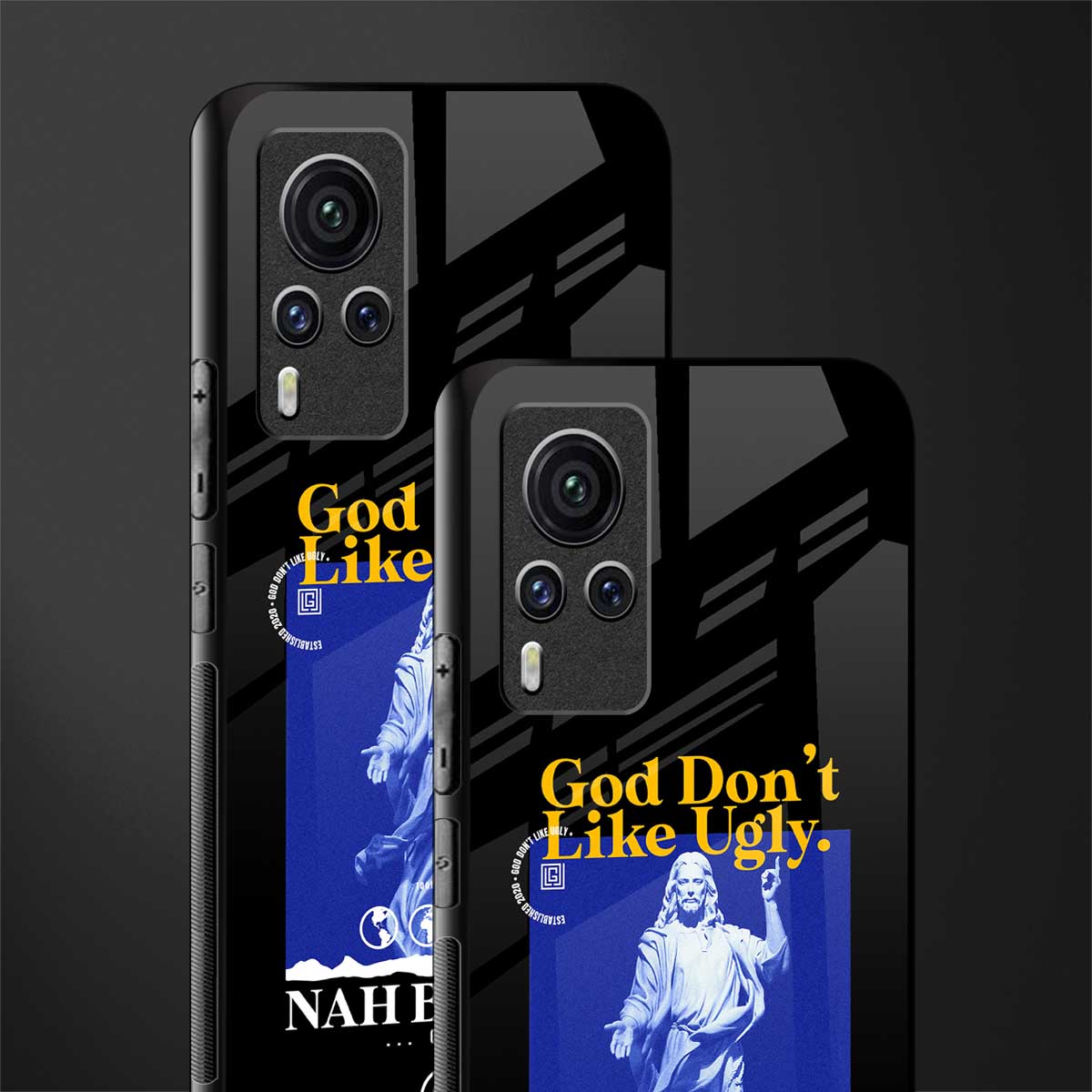 god don't like ugly exclusive glass case for vivo x60 pro image-2