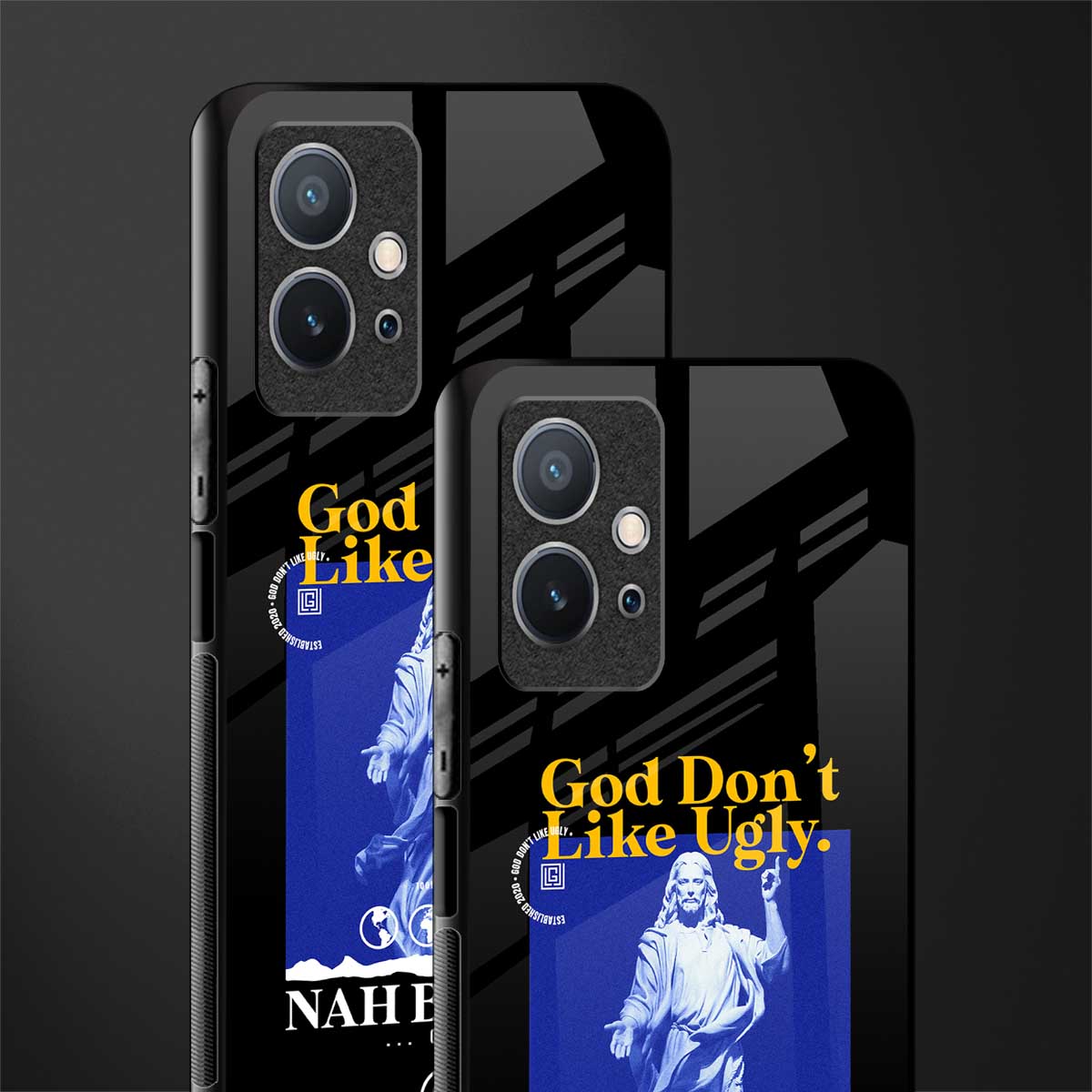 god don't like ugly exclusive glass case for vivo t1 5g image-2