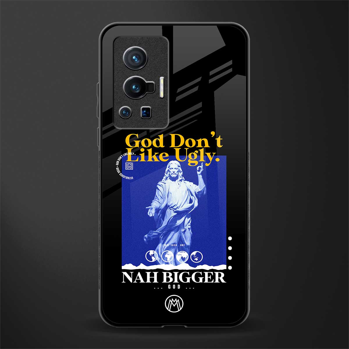 god don't like ugly exclusive glass case for vivo x70 pro image