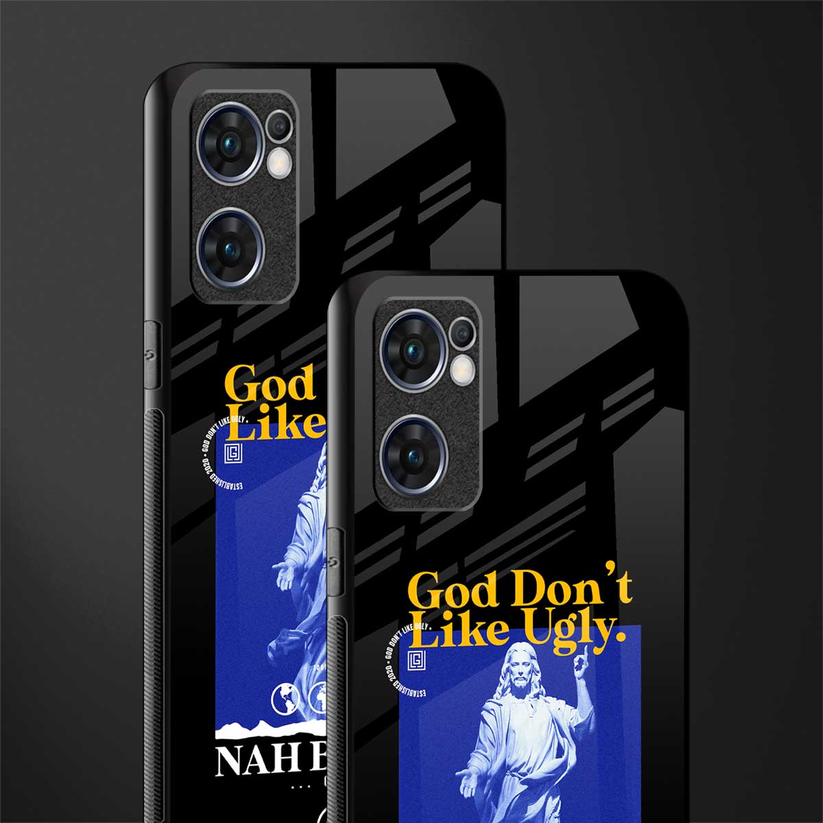 god don't like ugly exclusive glass case for oppo reno7 5g image-2
