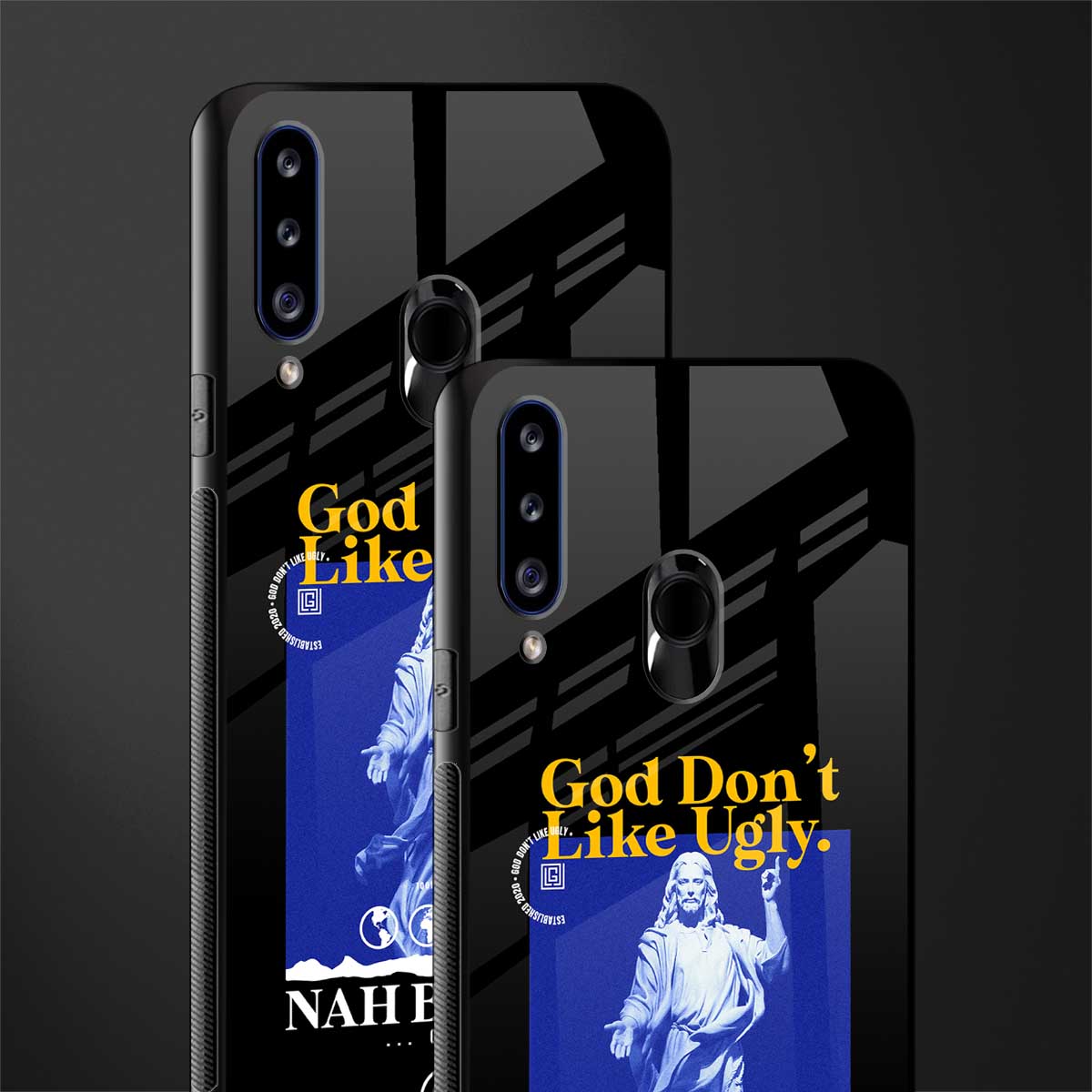 god don't like ugly exclusive glass case for samsung galaxy a20s image-2