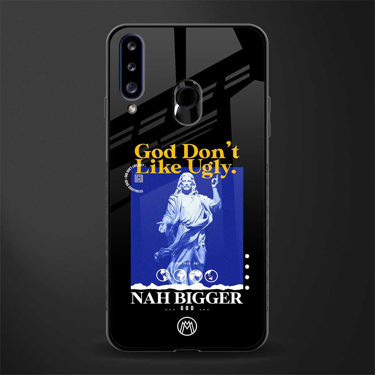 god don't like ugly exclusive glass case for samsung galaxy a20s image