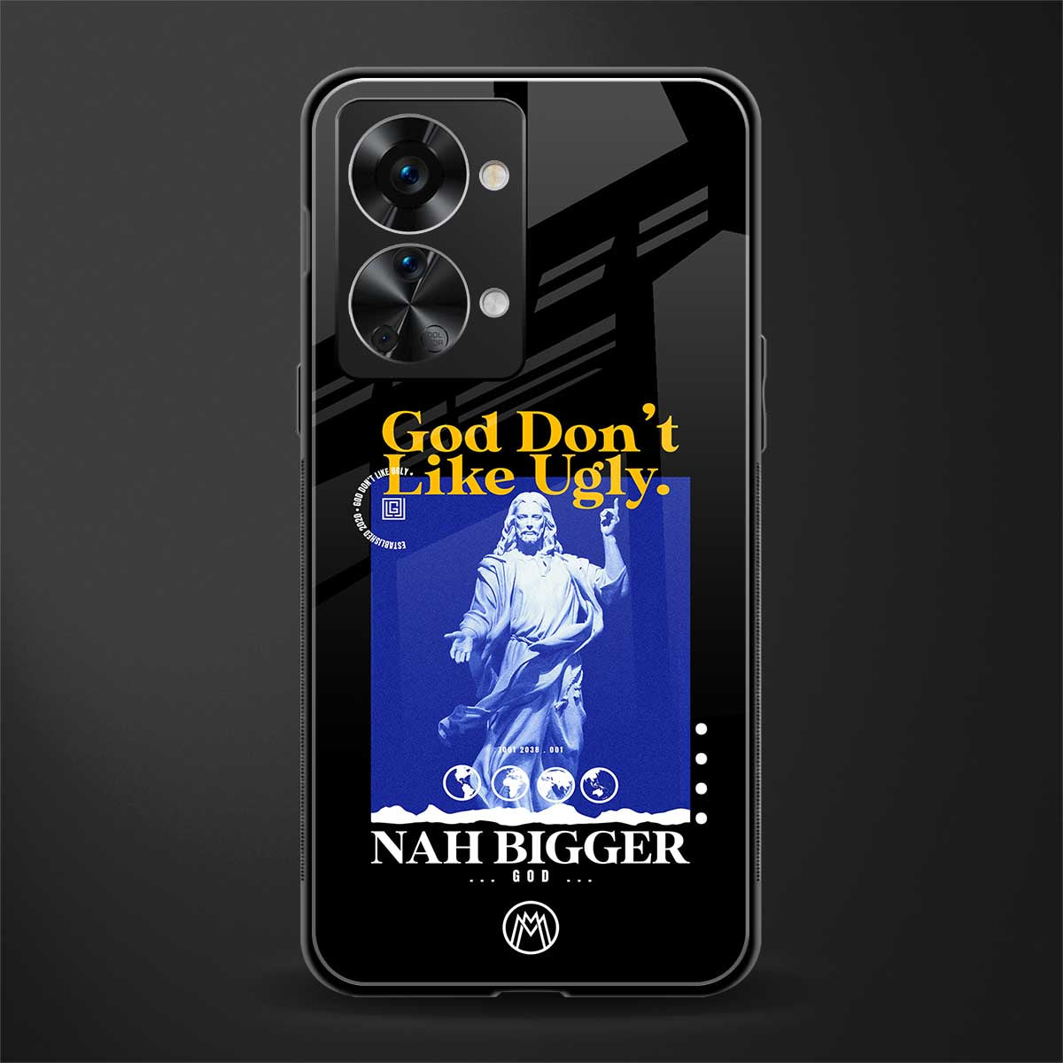 god don't like ugly exclusive glass case for phone case | glass case for oneplus nord 2t 5g