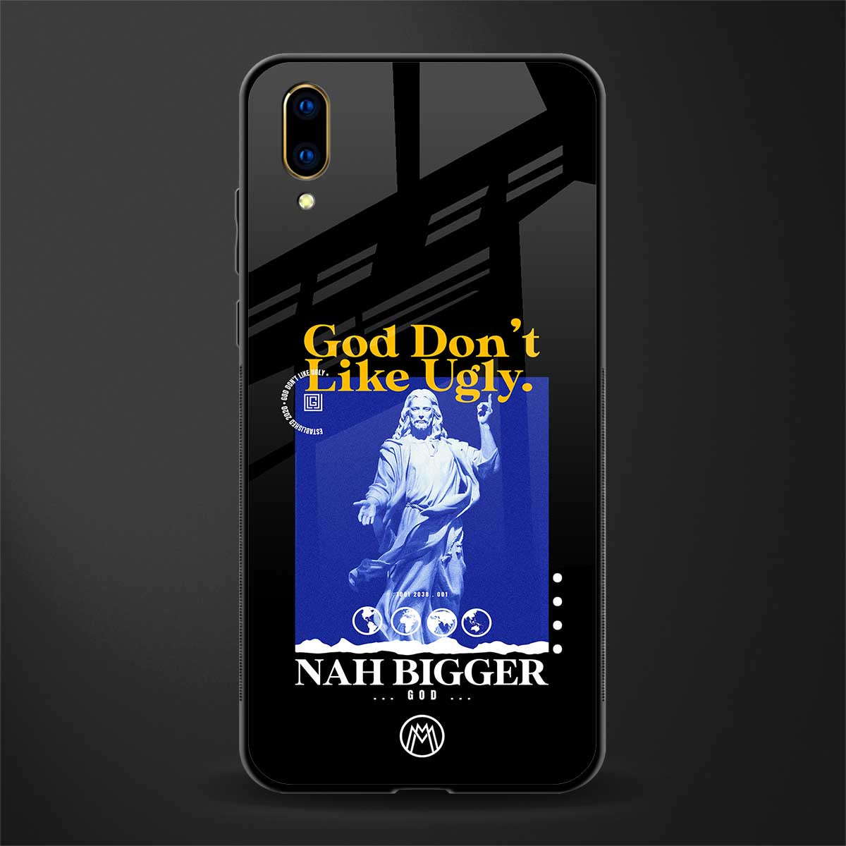god don't like ugly exclusive glass case for vivo v11 pro image