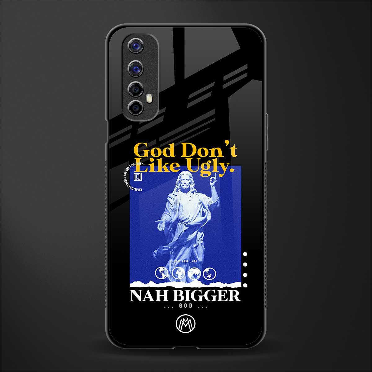 god don't like ugly exclusive glass case for realme 7 image