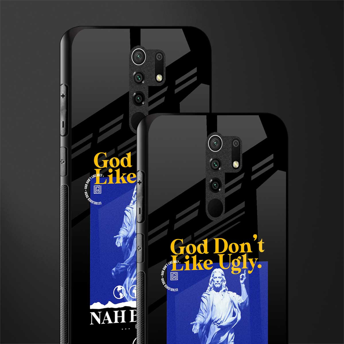 god don't like ugly exclusive glass case for poco m2 image-2