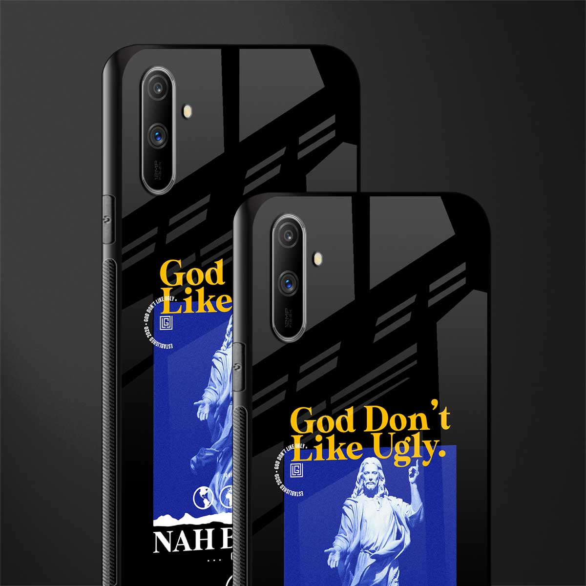 god don't like ugly exclusive glass case for realme c3 image-2