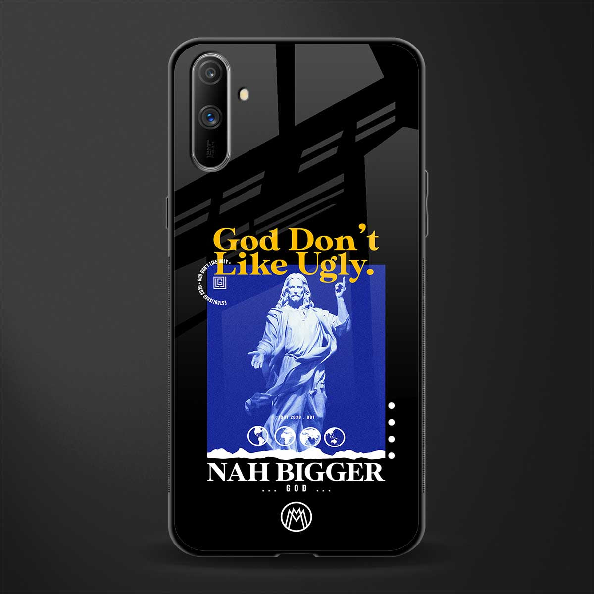 god don't like ugly exclusive glass case for realme c3 image