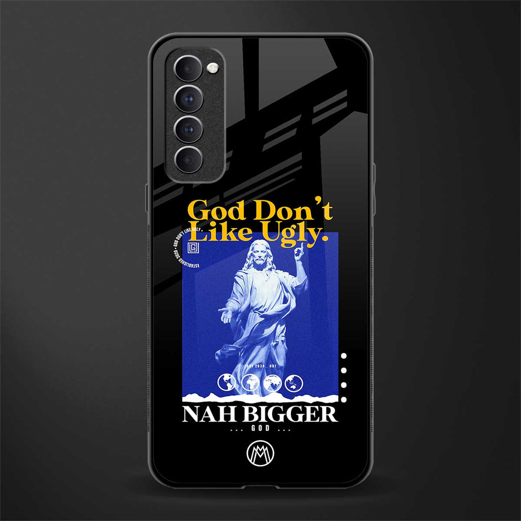 god don't like ugly exclusive glass case for oppo reno 4 pro image