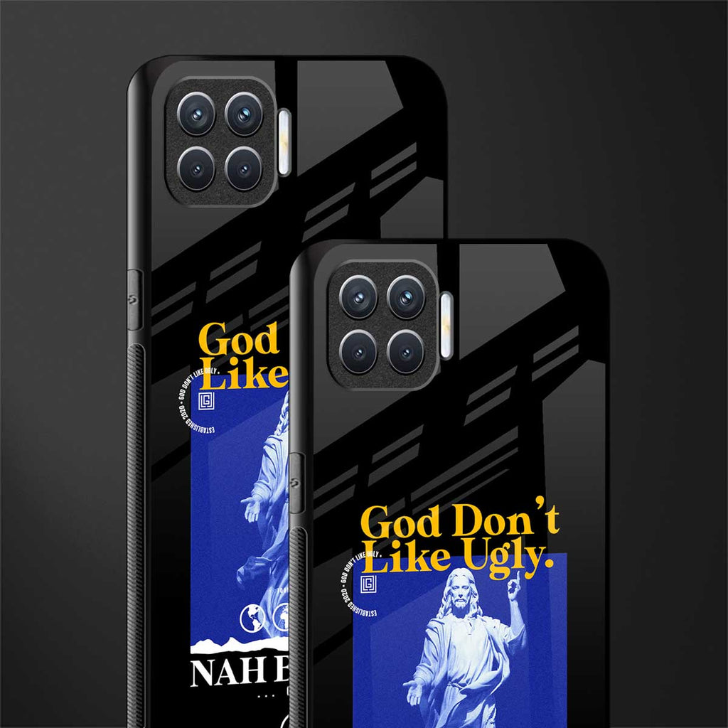 god don't like ugly exclusive glass case for oppo f17 image-2