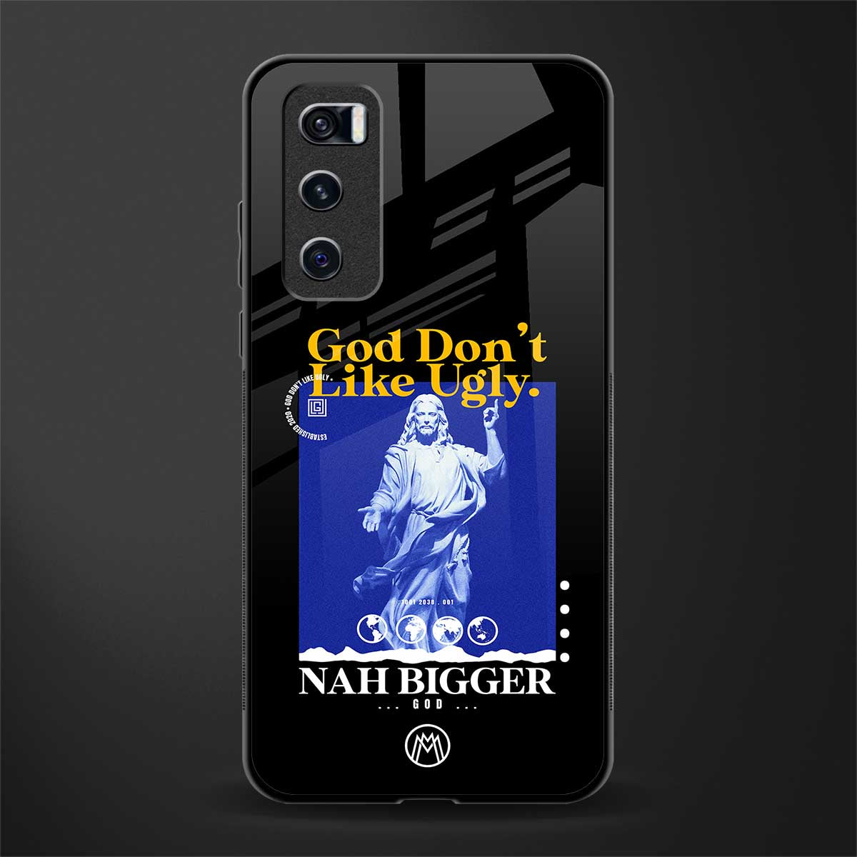 god don't like ugly exclusive glass case for vivo v20 se image