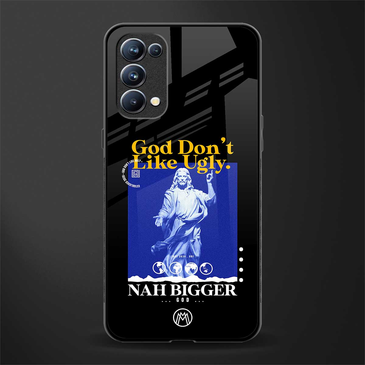 god don't like ugly exclusive glass case for oppo reno 5 pro image