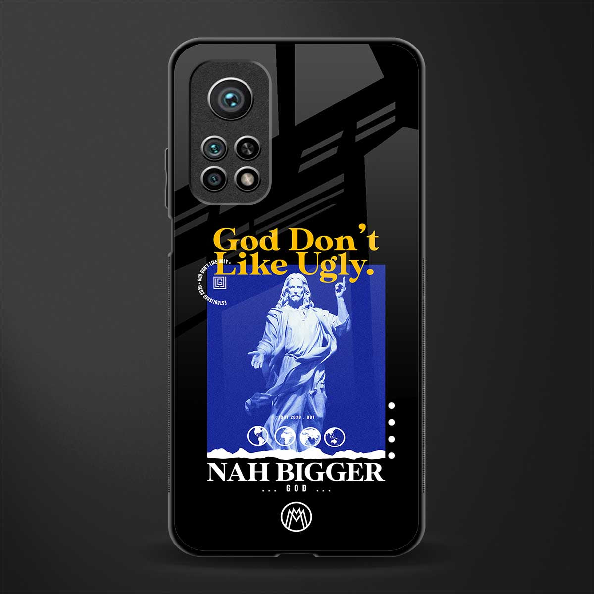 god don't like ugly exclusive glass case for mi 10t 5g image