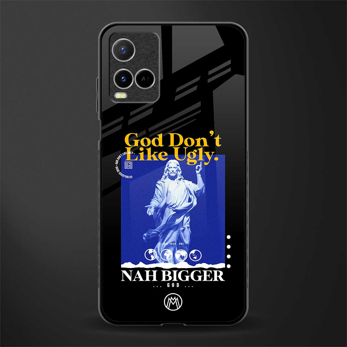 god don't like ugly exclusive glass case for vivo y21t image