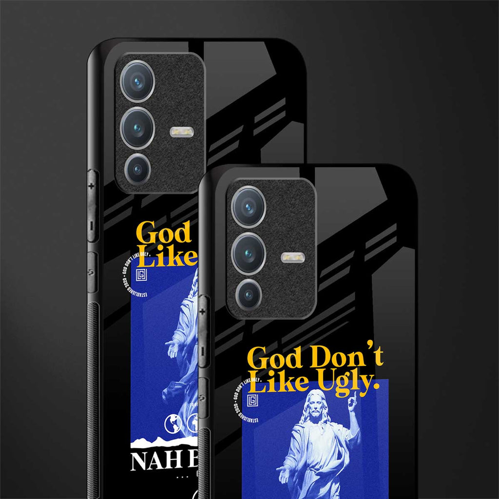 god don't like ugly exclusive glass case for vivo v23 pro 5g image-2