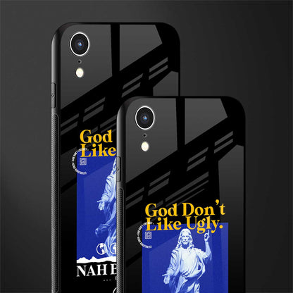 god don't like ugly exclusive glass case for iphone xr image-2