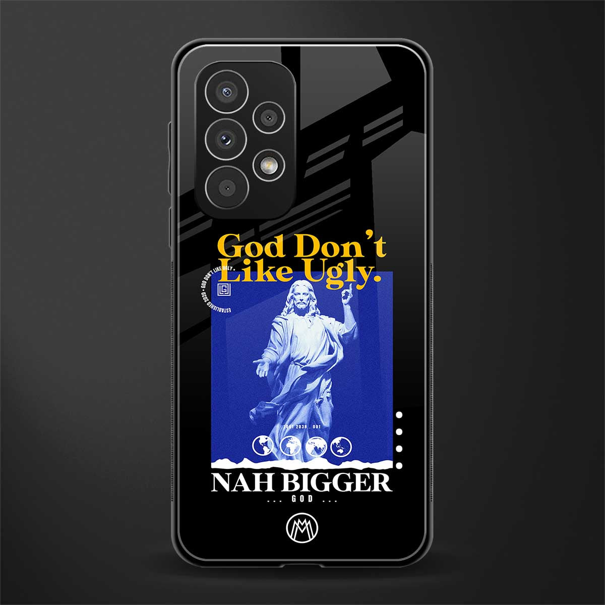 god don't like ugly exclusive back phone cover | glass case for samsung galaxy a53 5g
