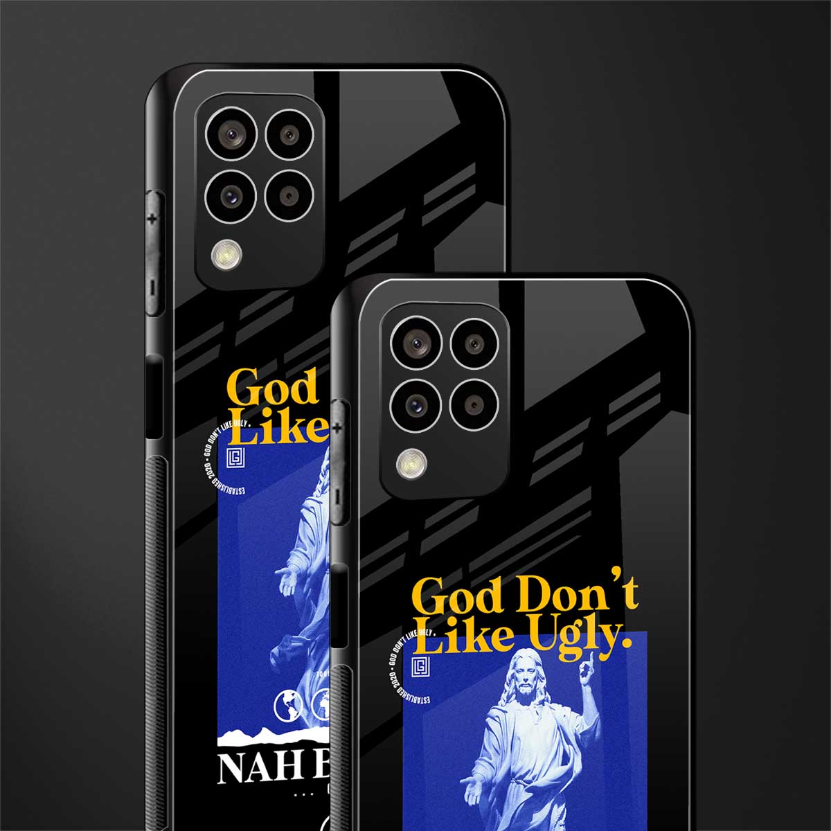 god don't like ugly exclusive back phone cover | glass case for samsung galaxy m33 5g