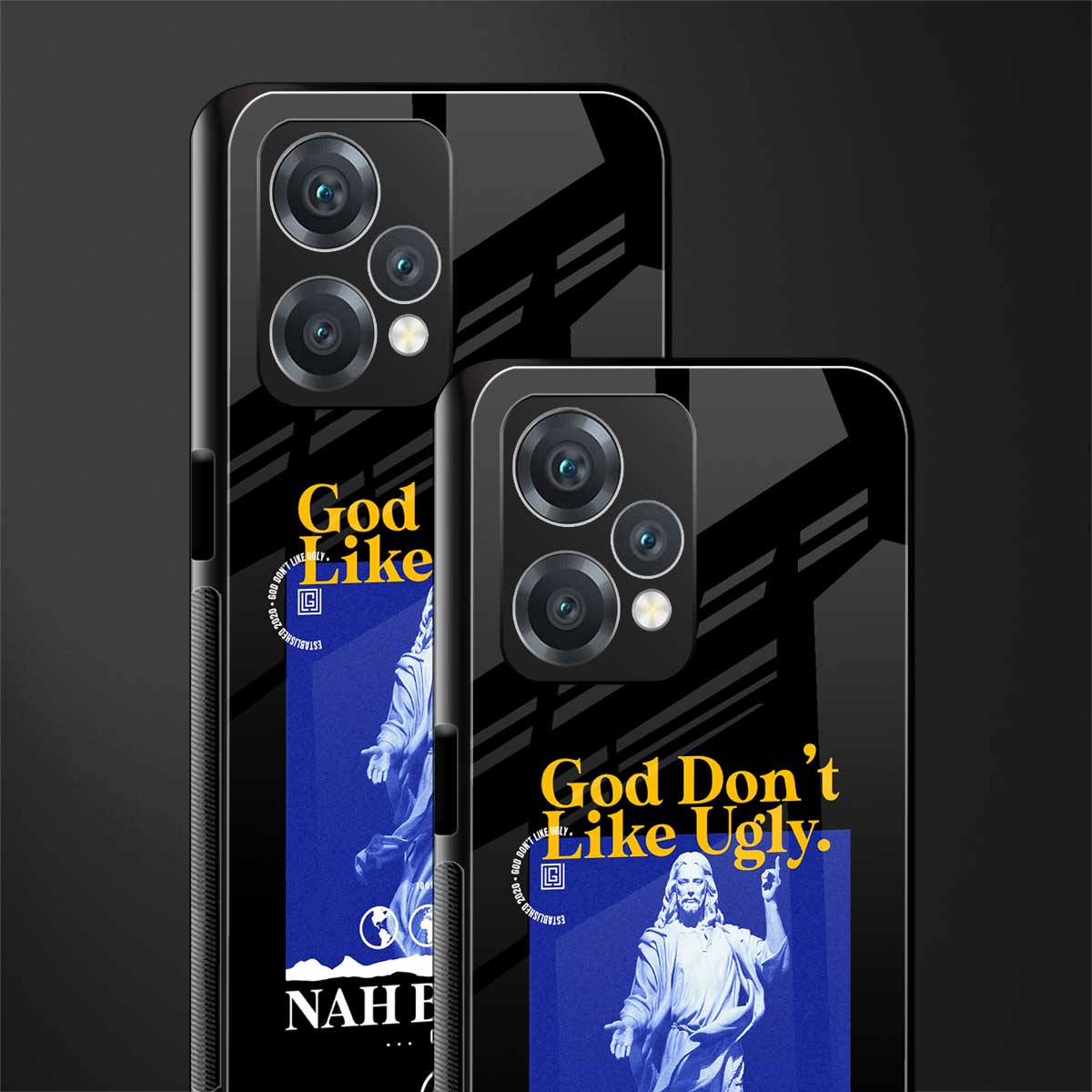 god don't like ugly exclusive back phone cover | glass case for oneplus nord ce 2 lite 5g