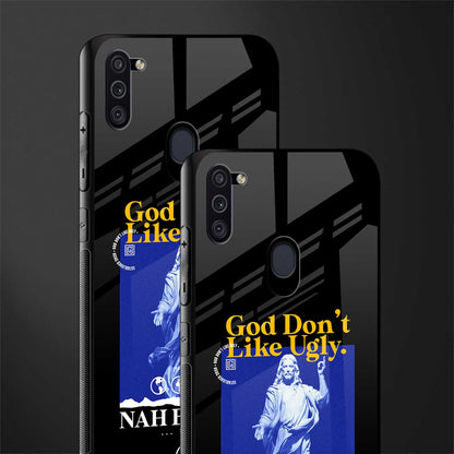 god don't like ugly exclusive glass case for samsung a11 image-2