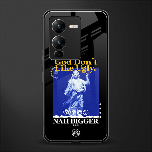 god don't like ugly exclusive back phone cover | glass case for vivo v25 pro 5g